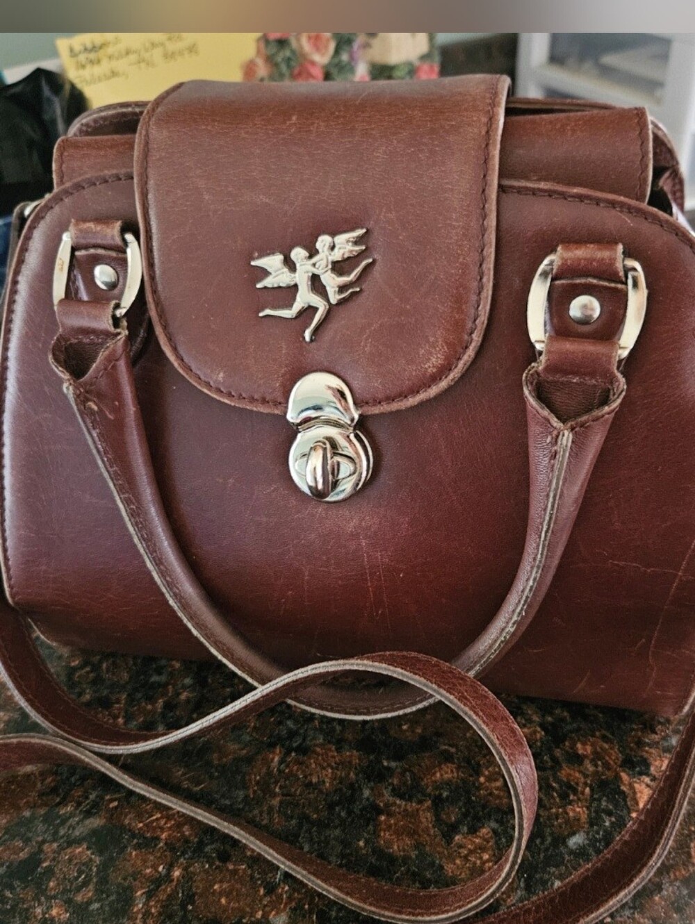PIERO GUIDI HANDBAG, Vintage Piero GUIDI CROSSBODY BAG, GUIDI Leather HandBag